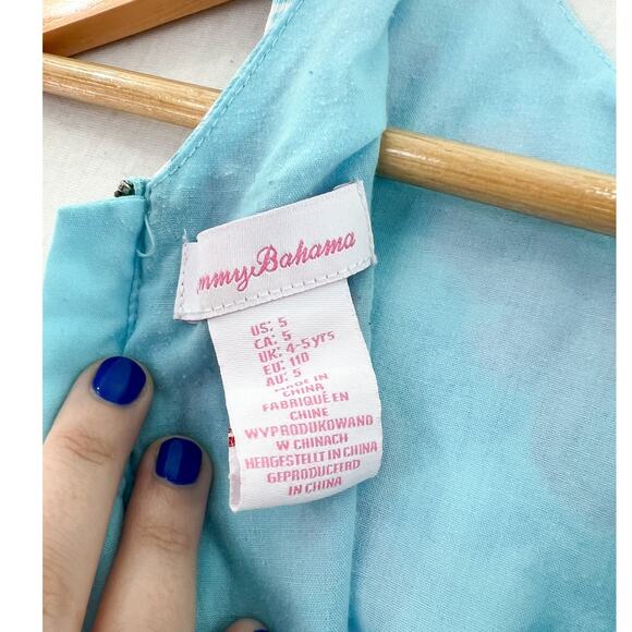 Tommy Bahama Girls Seahorse Dress Girls 5 Sleeveless Shift Dress Neon - Picture 6 of 6